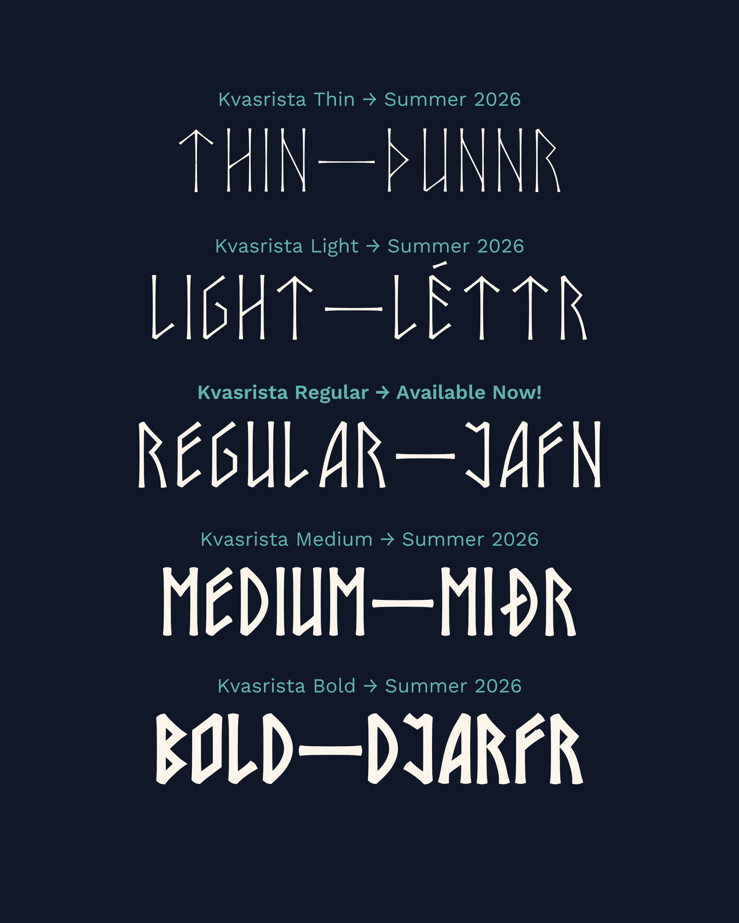 Early Access Release • Kvasrista Typeface