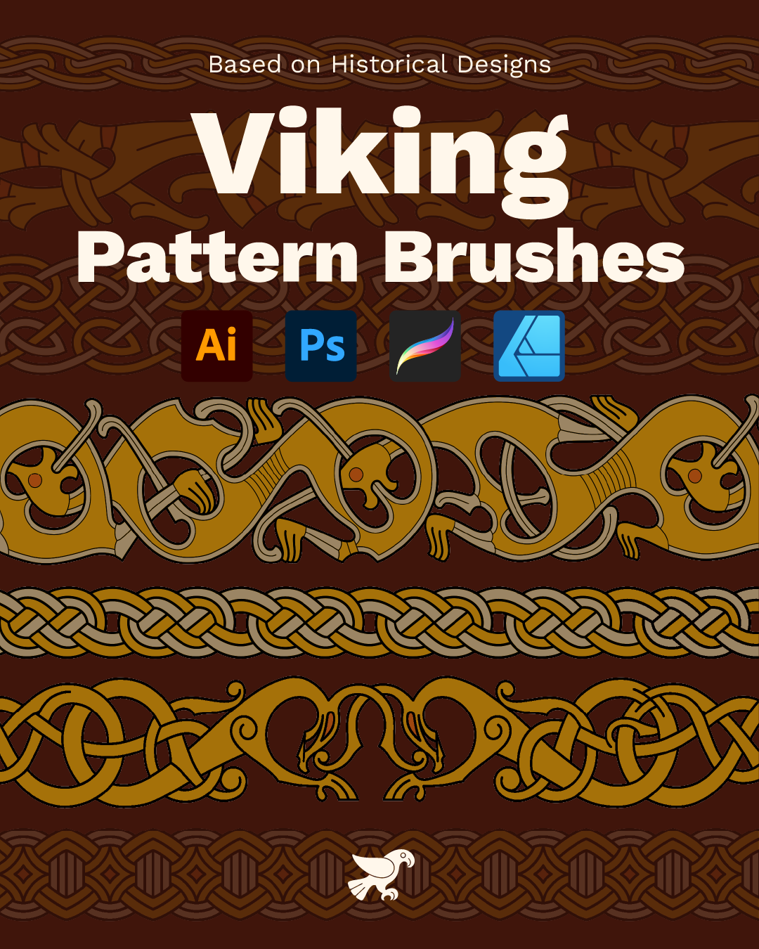Brush Set • Viking Pattern Brushes