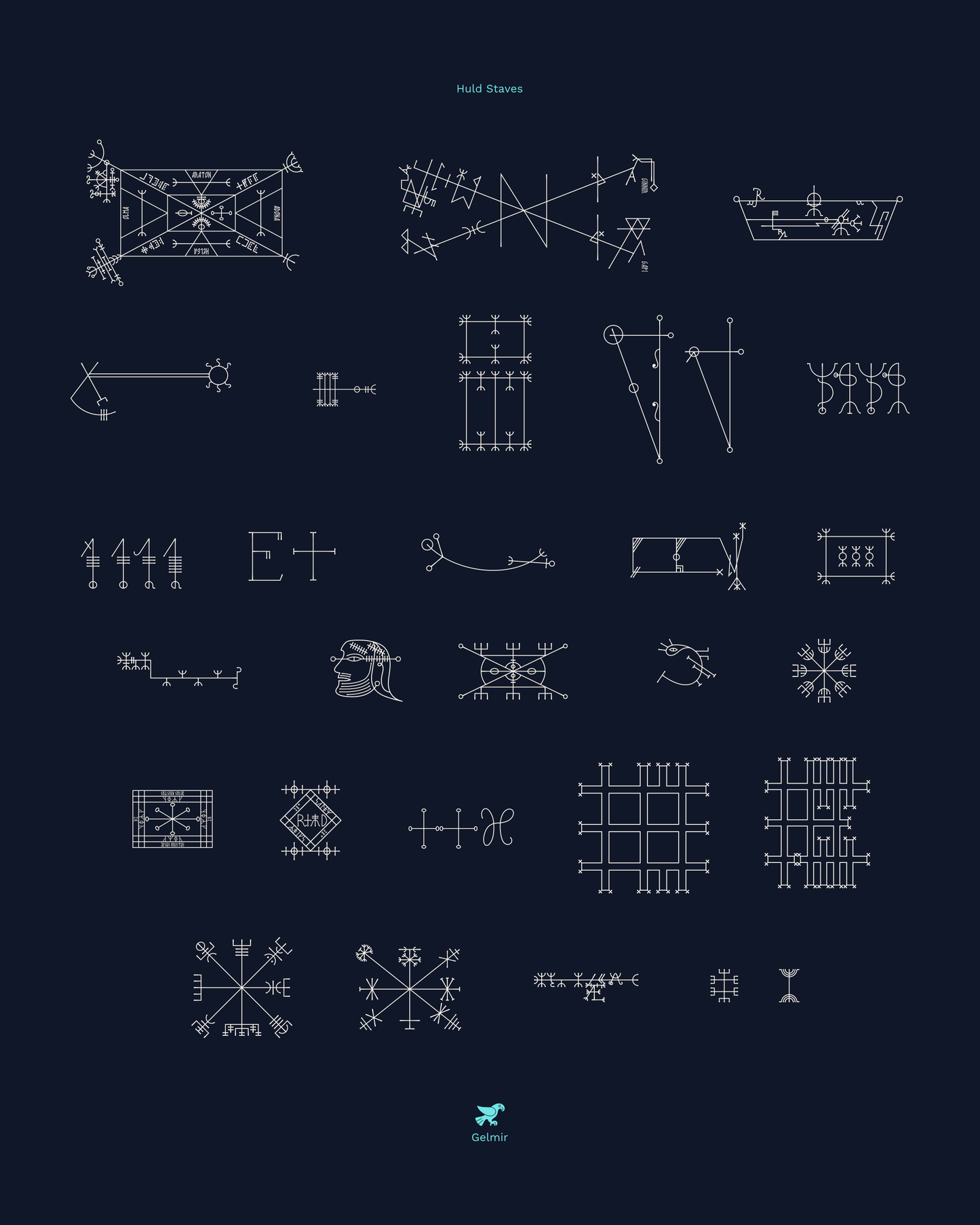 Icelandic Magic Staves